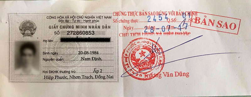 Bản sao CCCD