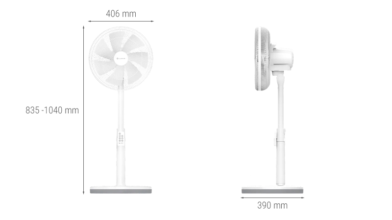 Quạt đứng Lumias 7 cánh F08 Pro - hình 3