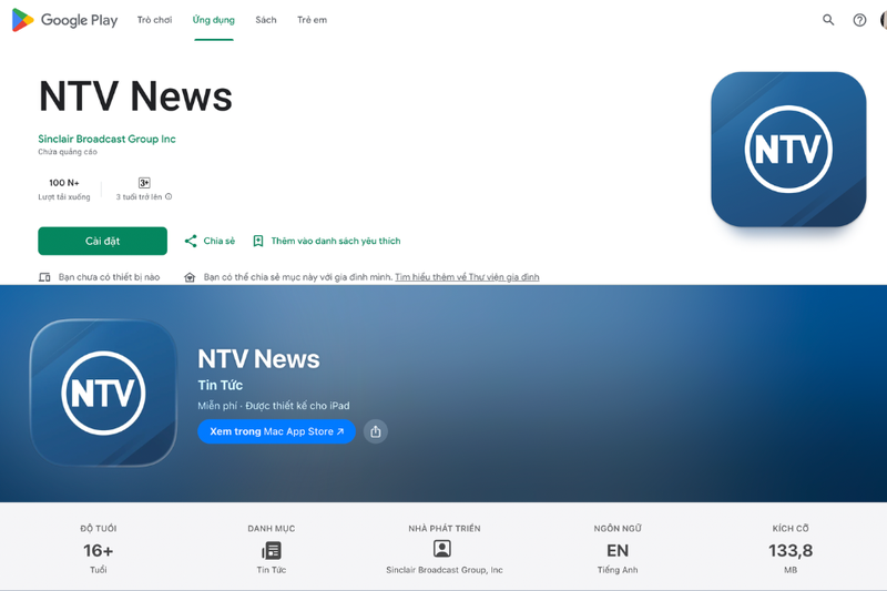 NTV News Các cách truy cập nhanh