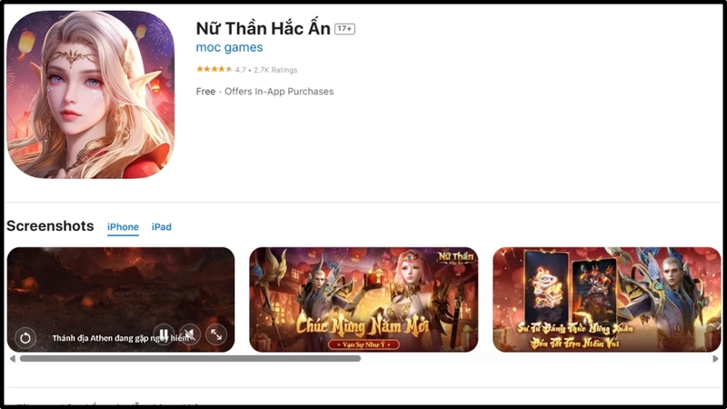 Tải game trên App Store cho iPhone