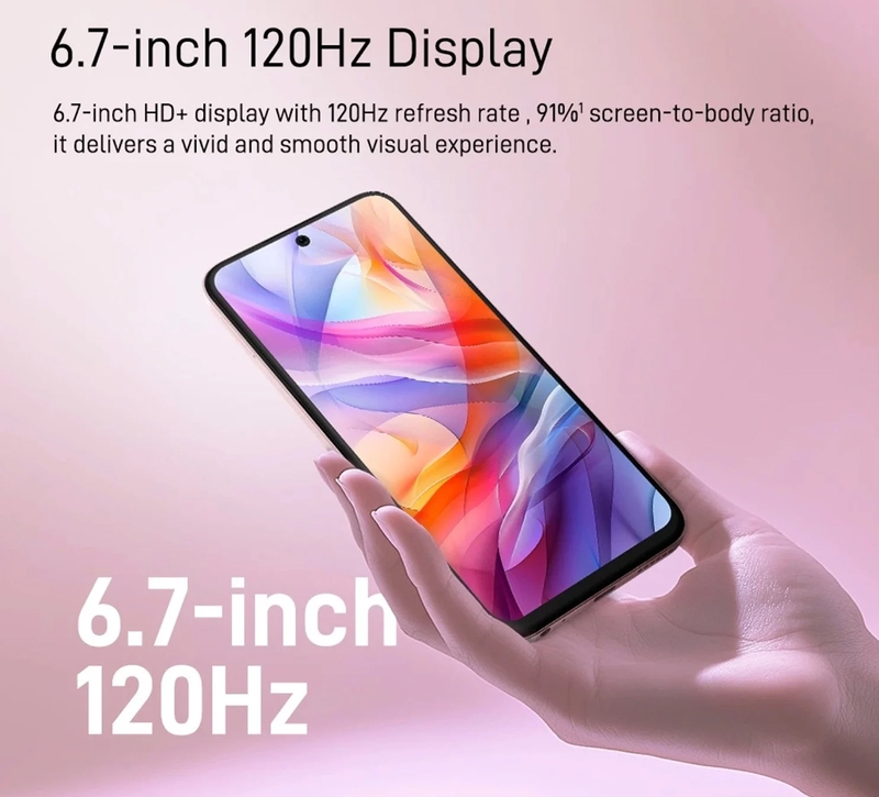 Nubia V70 Design được trang bị màn hình IPS LCD kích thước 6.7 inch