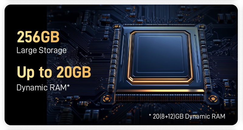 Máy có RAM 8GB nhưng được hỗ trợ mở rộng RAM ảo lên đến 20GB