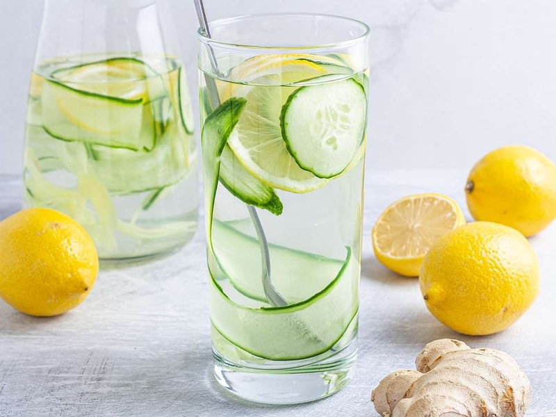 Nước detox chanh gừng 1