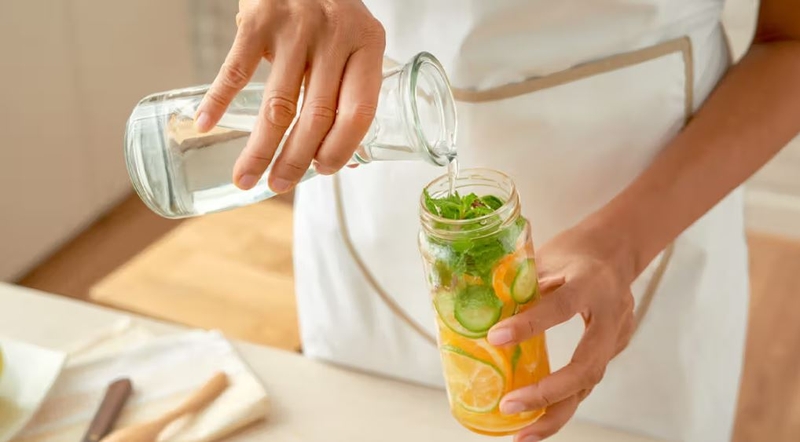 Nước detox chanh gừng 2