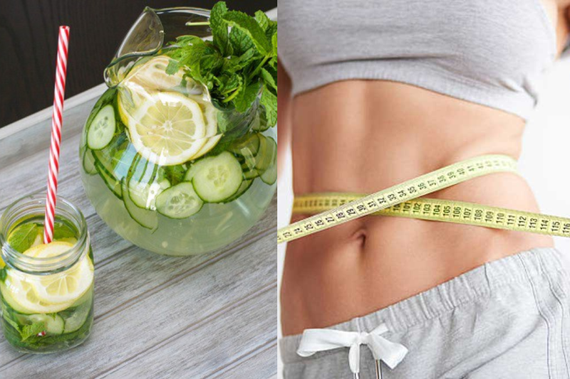 Nước detox dưa chuột chanh bạc hà (2)