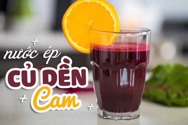 Nước ép củ dền mix cam