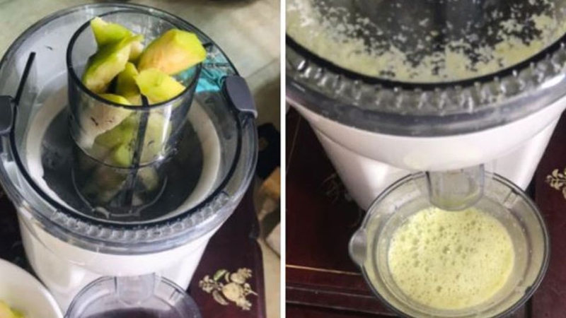 Bước 3: Xay cóc và xí muội