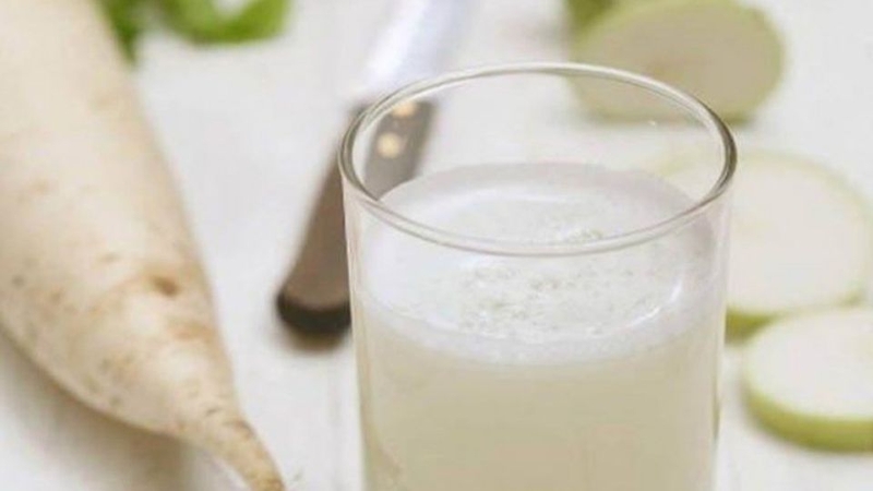 Nước ép củ cải trắng và bắp cải