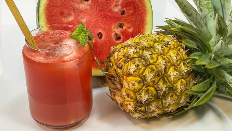 Nước ép dưa hấu mix với gì