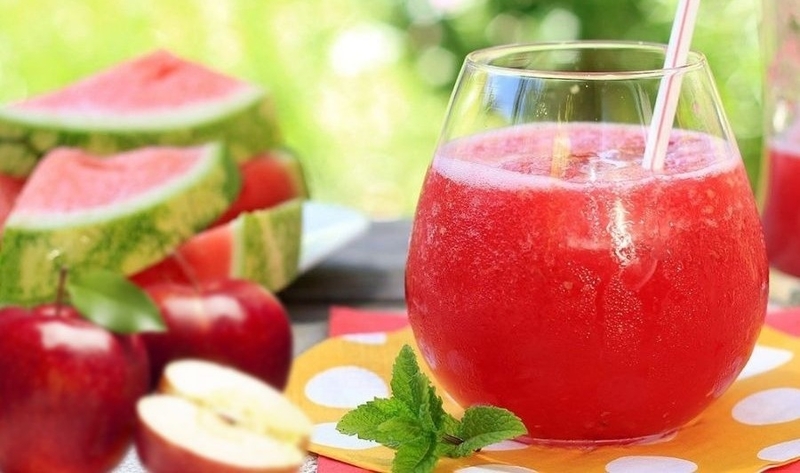 Nước ép dưa hấu táo 1