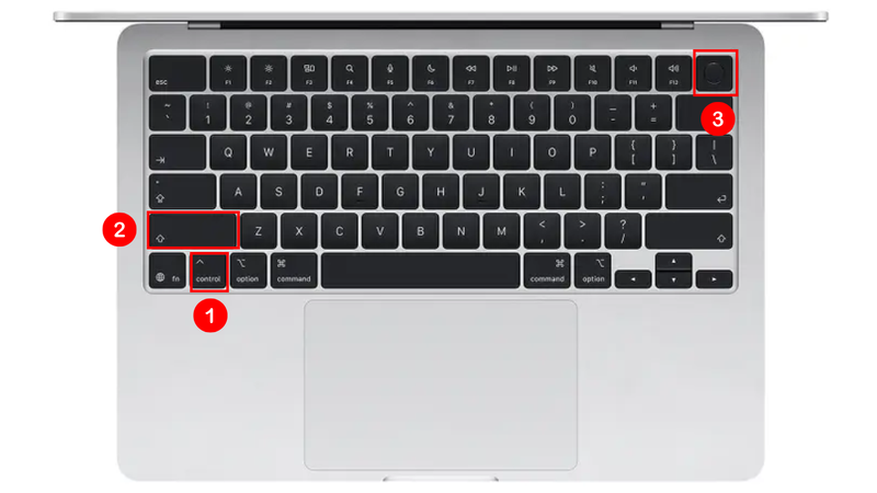 Tắt màn hình nhanh với nút Eject