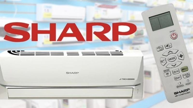 nút nguồn máy lạnh Sharp nằm ở đâu 4