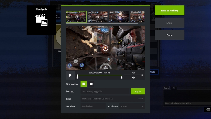 Ghi lại và chia sẻ highlight trong game dễ dàng