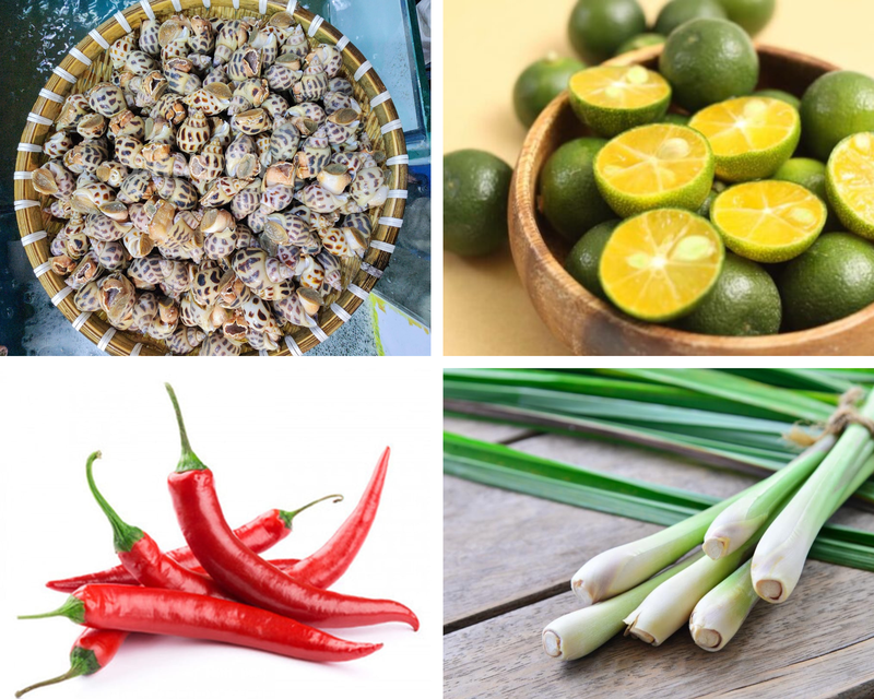 Cách làm ốc hương nướng mọi 1