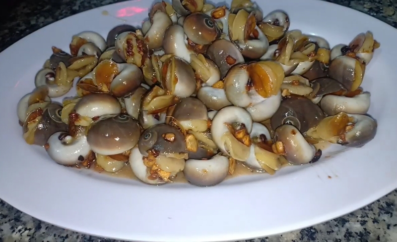 ốc mỡ xào bơ tỏi hình 3