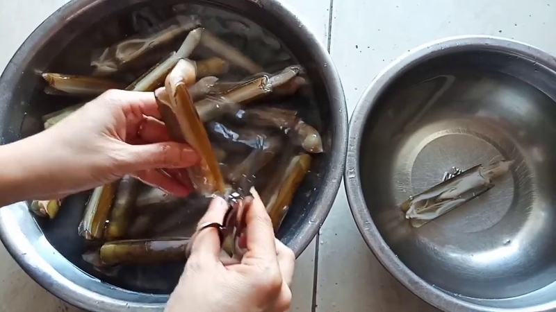 ốc móng tay hấp bia 3