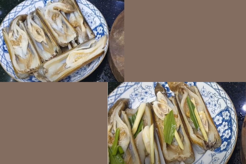 ốc móng tay hấp sả 4