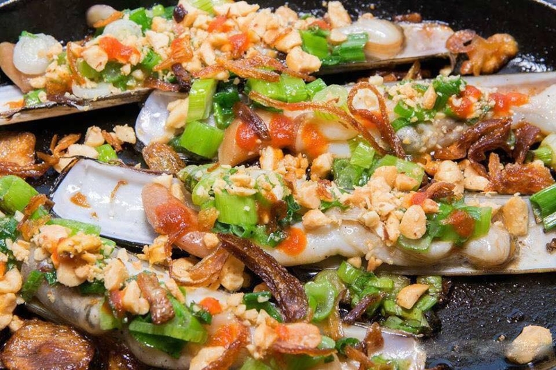 ốc móng tay nướng bơ hành 6