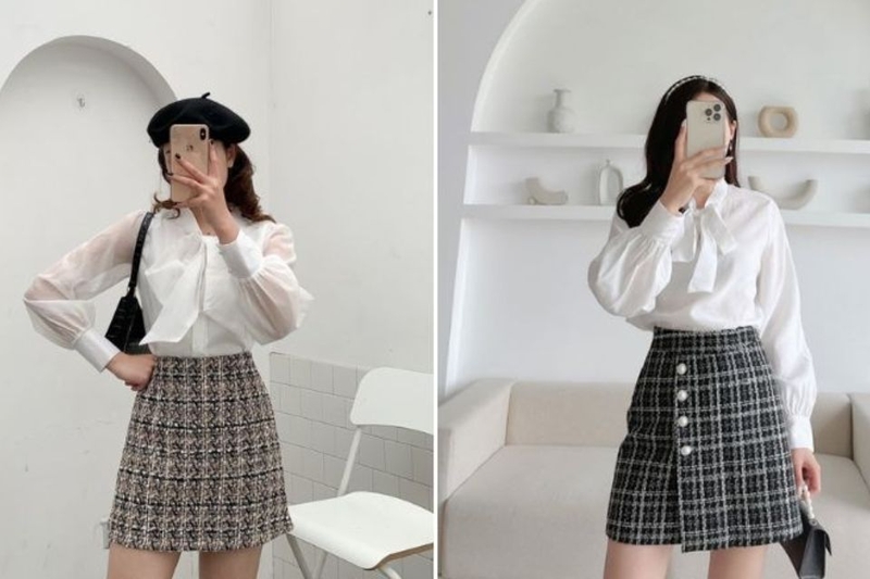 Set váy /áo dạ ngắn