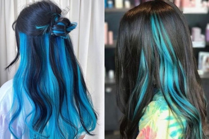 Ưu điểm và nhược điểm của màu tóc ombre xanh dương