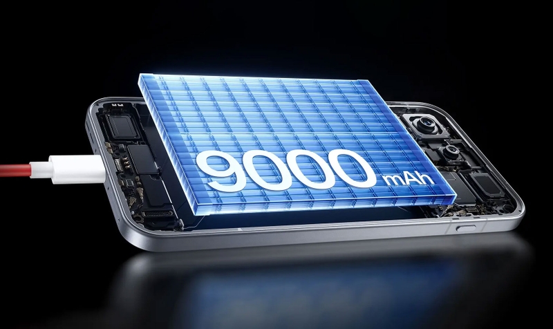 Viên pin 9.000 mAh giúp OnePlus 16 kéo dài thời gian sử dụng giữa các lần sạc.