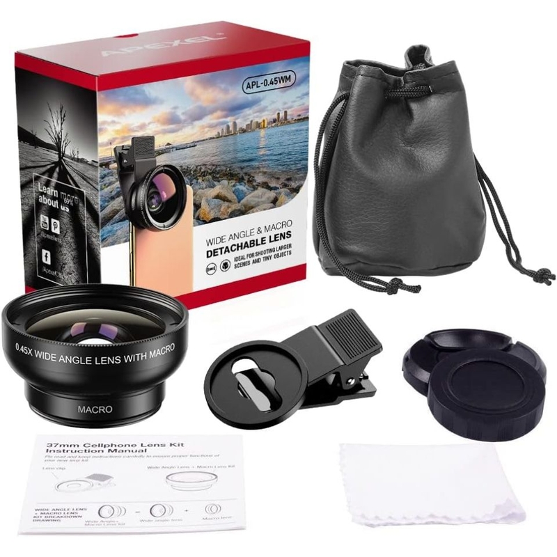 Ống kính camera điện thoại di động Apexel APL-0.45WM - Bảo quản và bảo vệ