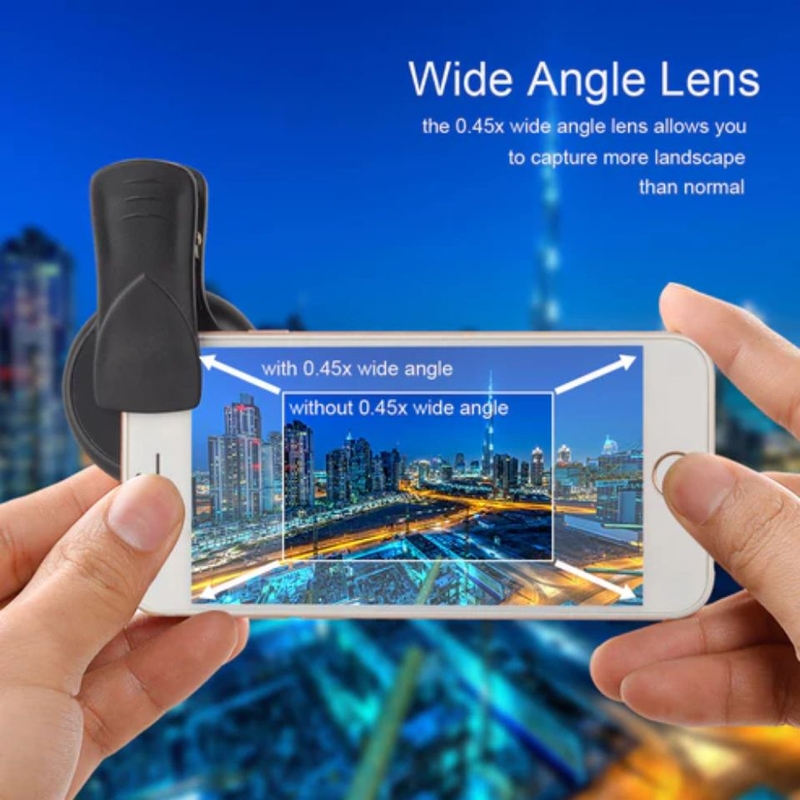 Ống kính camera điện thoại di động Apexel APL-0.45WM - Mở rộng khung hình 0.45X