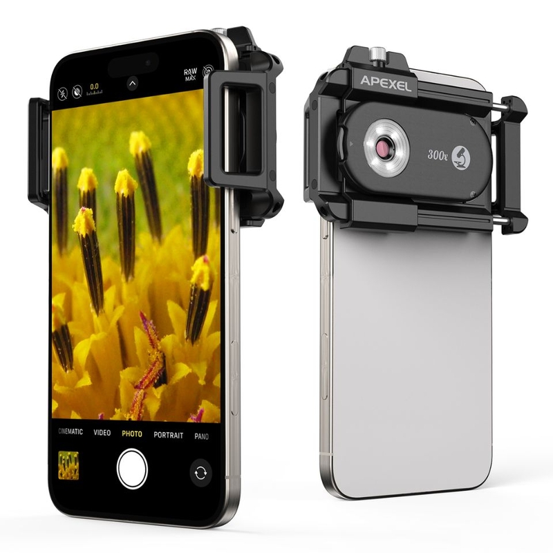 Ống kính camera điện thoại di động Apexel APL-MS300 - Khả năng phóng đại 300X chi tiết
