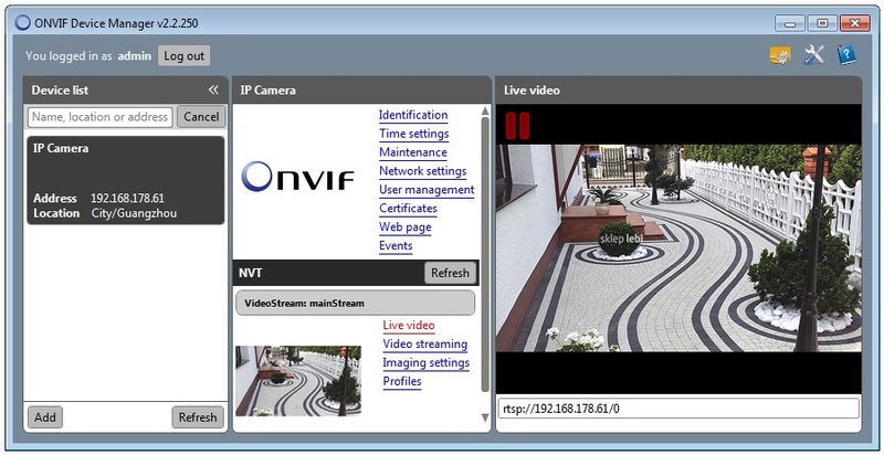 ONVIF Device Manager 3
