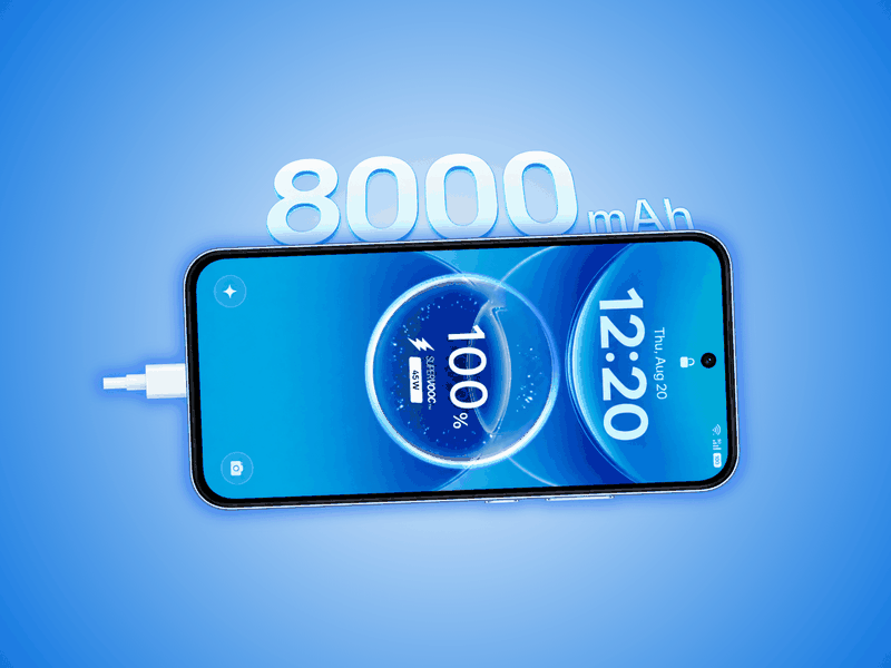 Pin Oppo A7 Pro có dung lượng đến 8000 mAh