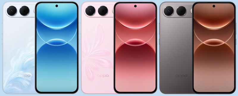 Ba tùy chọn màu của OPPO A7 Pro.