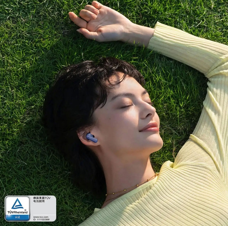 Pin OPPO Enco Air4s đạt chứng nhận TÜV Rheinland, hướng đến khả năng hoạt động ổn định trong thời gian dài.