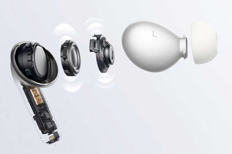 Hệ thống loa kép và DAC độc lập trên OPPO Enco X4 giúp tái tạo âm thanh chi tiết ở nhiều dải tần.