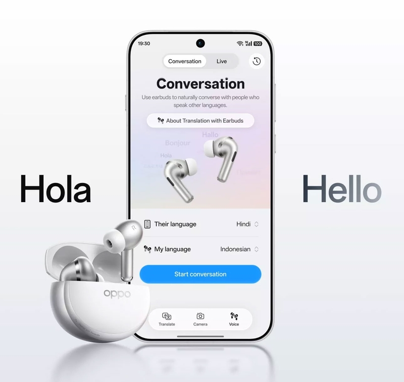 OPPO Enco X4 hỗ trợ AI Live Translation, giúp phiên dịch trực tiếp hơn 30 ngôn ngữ trên thiết bị tương thích.