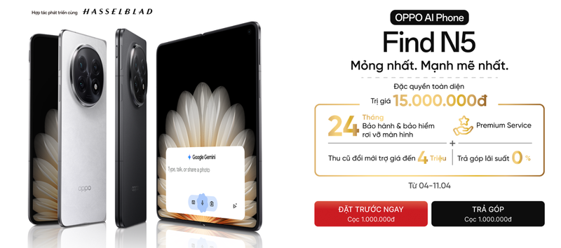 OPPO Find N5 ra mắt tại Việt Nam (ảnh 9)