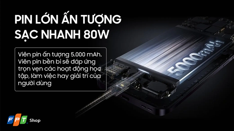 Sở hữu sạc nhanh SUPERVOOC 80 W là một ưu điểm của OPPO Reno12 5G