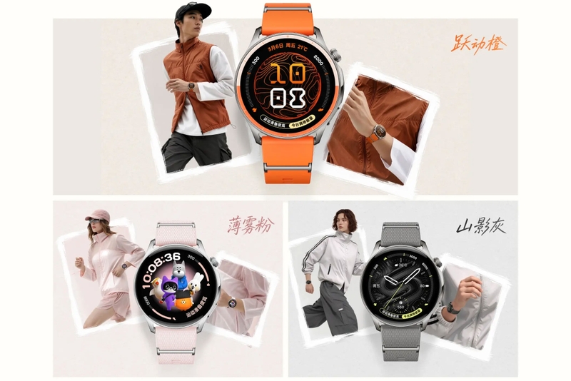 OPPO Watch S2 có ba lựa chọn màu.