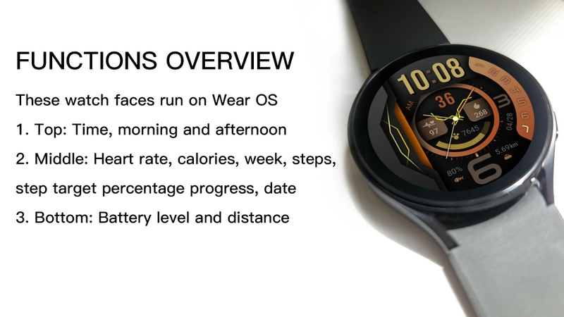 Orange Series là bộ sưu tập mặt đồng hồ cho Wear OS