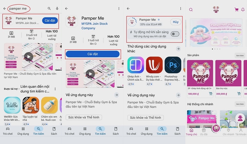 Cách tải Pamper Me trên Android