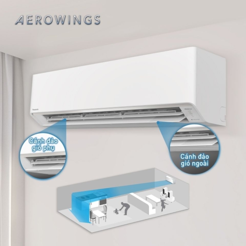 Panasonic Inverter 2.5 HP CU/CS-RU24AKH-8 sử dụng gas R32 làm mát nhanh hơn