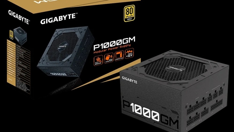 Bộ nguồn Gigabyte UD1000GM 1000W chuẩn 80 Plus Gold