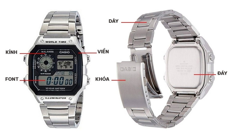 phân biệt đồng hồ casio thật giả ảnh 1