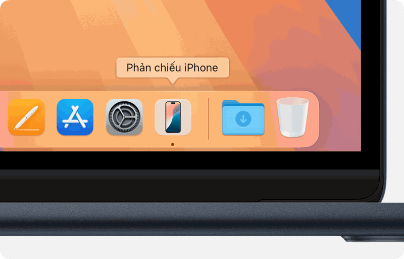 phản chiếu màn hình iPhone lên Macbook 1