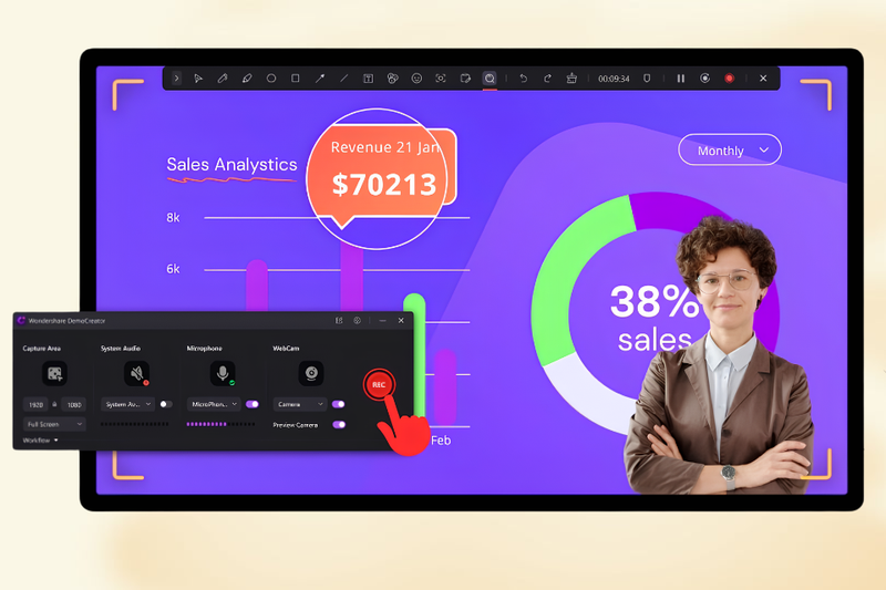 phần mềm Wondershare DemoCreator 2