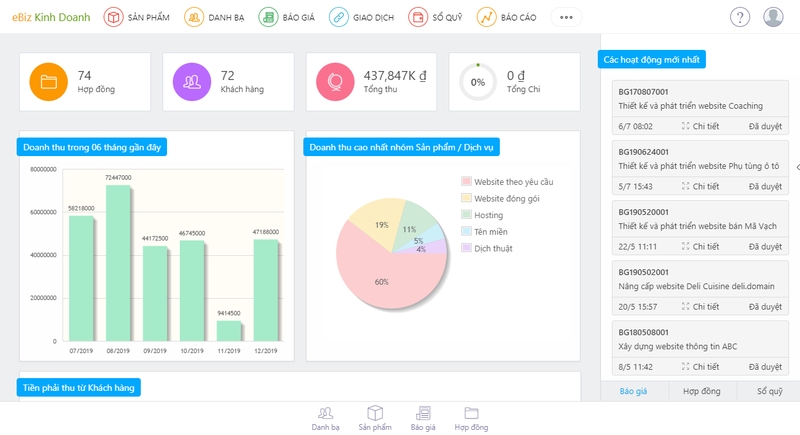 Phần mềm bán hàng offline Ebiz