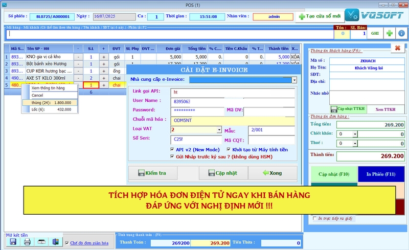 Phần mềm bán hàng offline VQFree