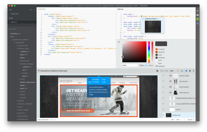 Phần mềm Brackets - Hình 2