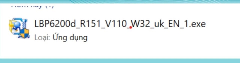 Khi tải xuống sẽ có định dạng .exe