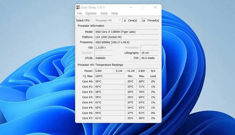 Phần mềm đo nhiệt độ CPU chính xác nhất 2026 - 04