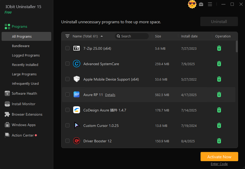 IObit Uninstaller 15